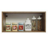 Alacena 70 cm 1 Puerta Rebatible Marrón/Crema Agata Madesa
