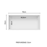 Alacena Madesa Glamy 70 cm 1 Puerta Rebatible