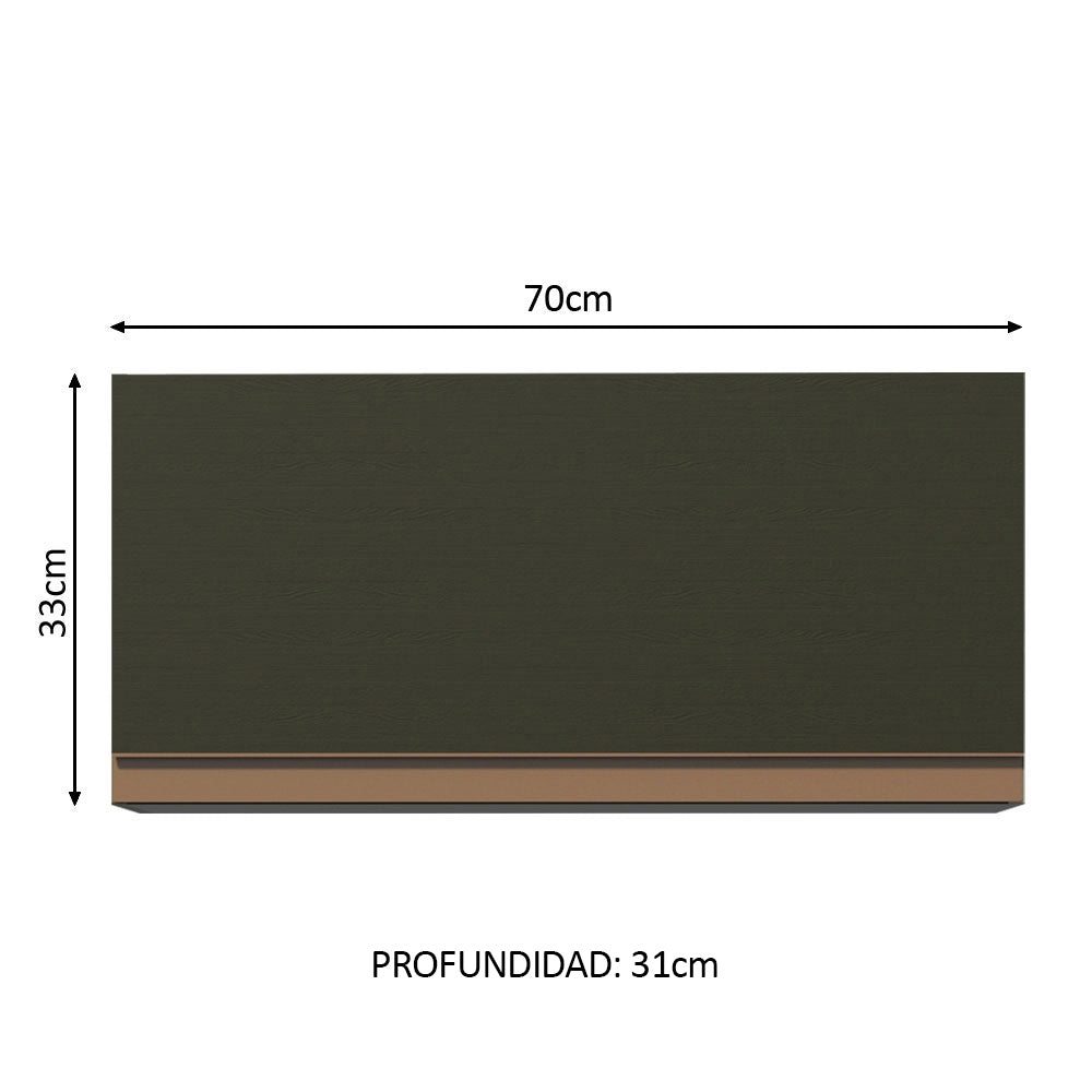 Alacena 70 cm 1 Puerta Reims Negro
