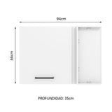 Alacena 94 cm 1 Puerta Agata Blanco