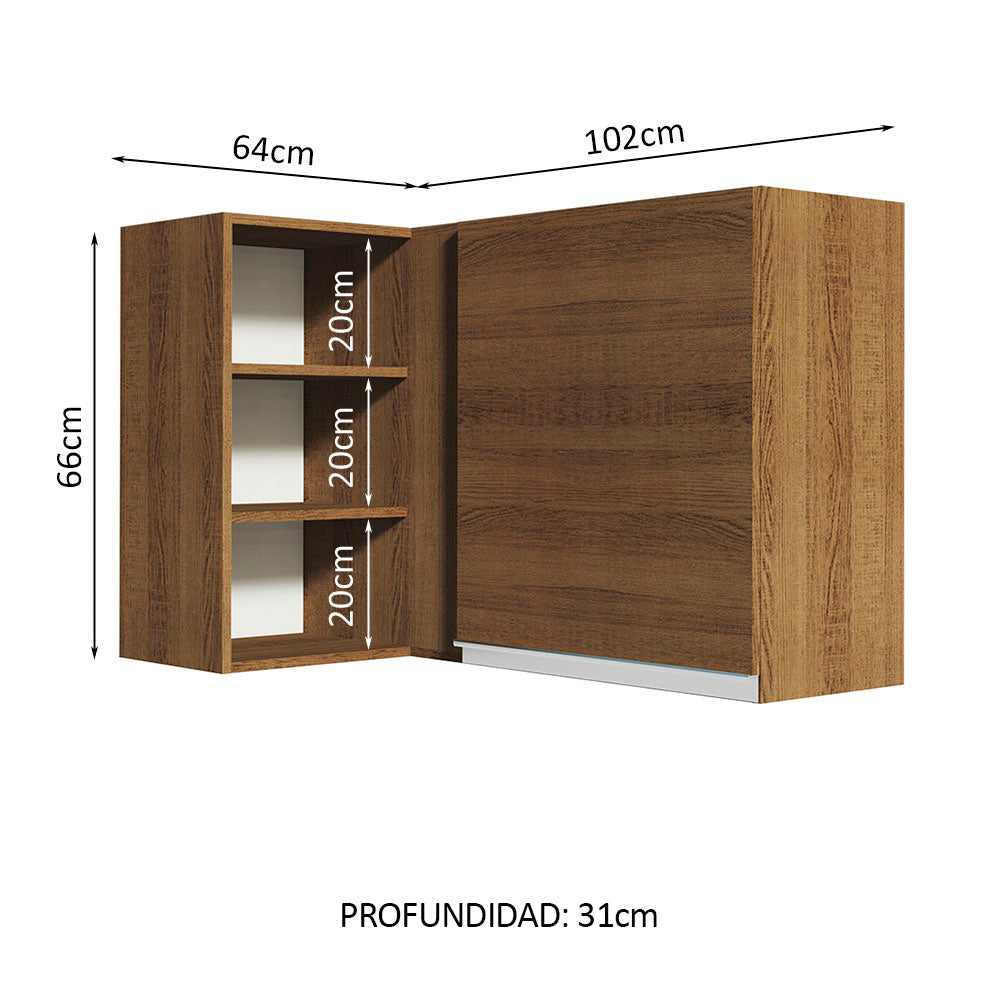 Alacena Gabinete Superior De Esquina Cocina Madesa Glamy MM