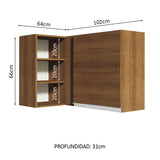 Alacena Gabinete Superior De Esquina Cocina Madesa Glamy MM