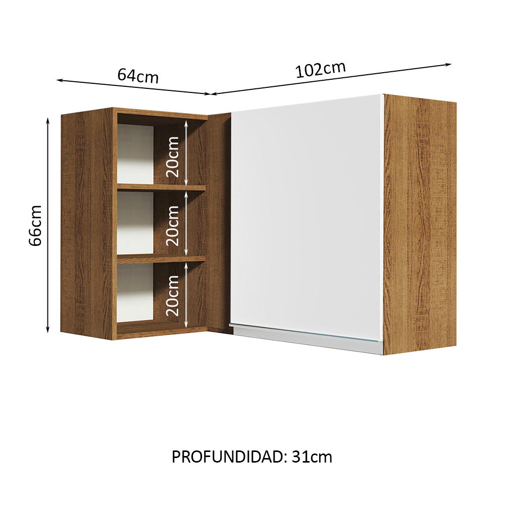 Alacena Gabinete Superior De Esquina Cocina Madesa Glamy 01