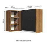 Alacena Gabinete Superior Cocina Esquina Madesa Glamy MN 01