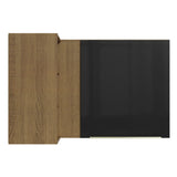 Alacena 102 cm 1 Puerta Lux Marrón/Negro