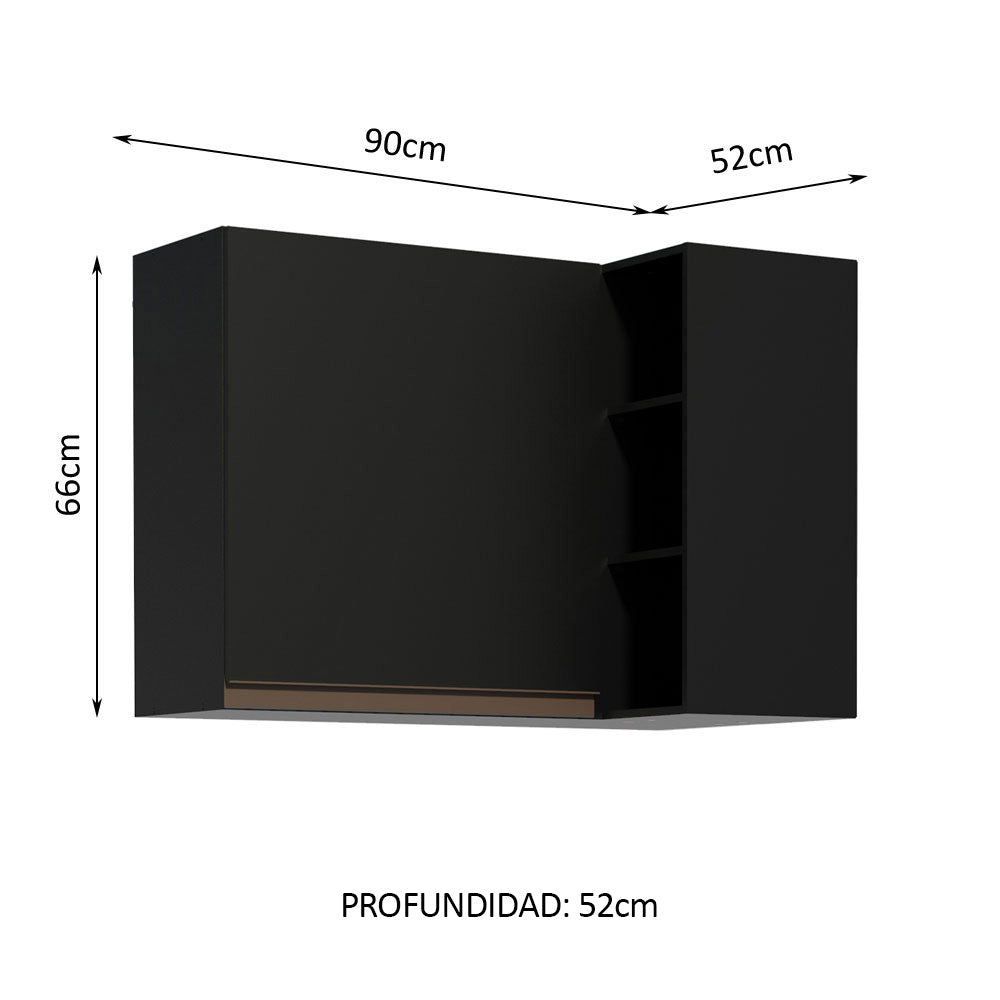 Alacena Gabinete Superior de Esquina Cocina Madesa Reims NN