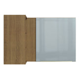 Alacena 102 cm 1 Puerta Lux Marrón/Gris