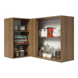 Alacena 102 cm 1 Puerta Agata Marrón/Gris