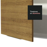 Alacena Cocina 80 cm 2 Puertas Blanco/Marrón Stella Madesa