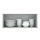 Alacena 80 cm 1 Puerta Agata Blanco/Gris