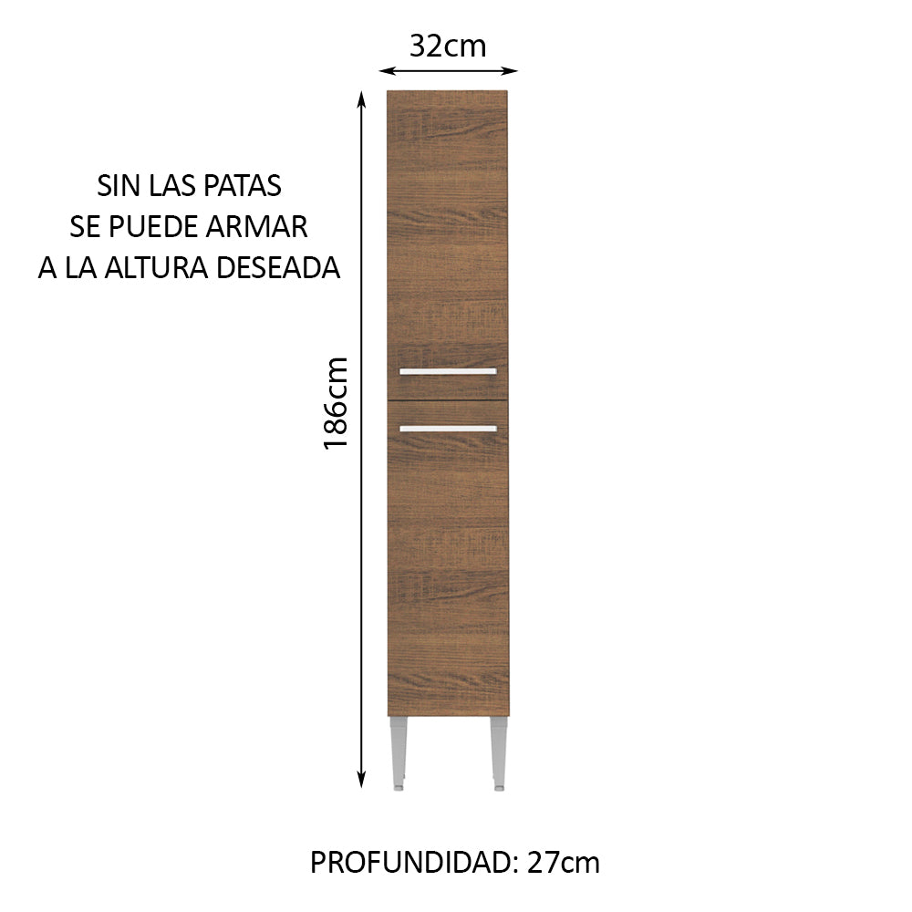 Despensero 2 Puertas Emilly Marrón
