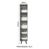 Despensero 40 cm Sin cajones 2 Puertas Nice Gris