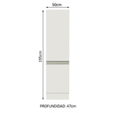 Despensero 100% MDF 2 Puertas Blanco Smart Madesa