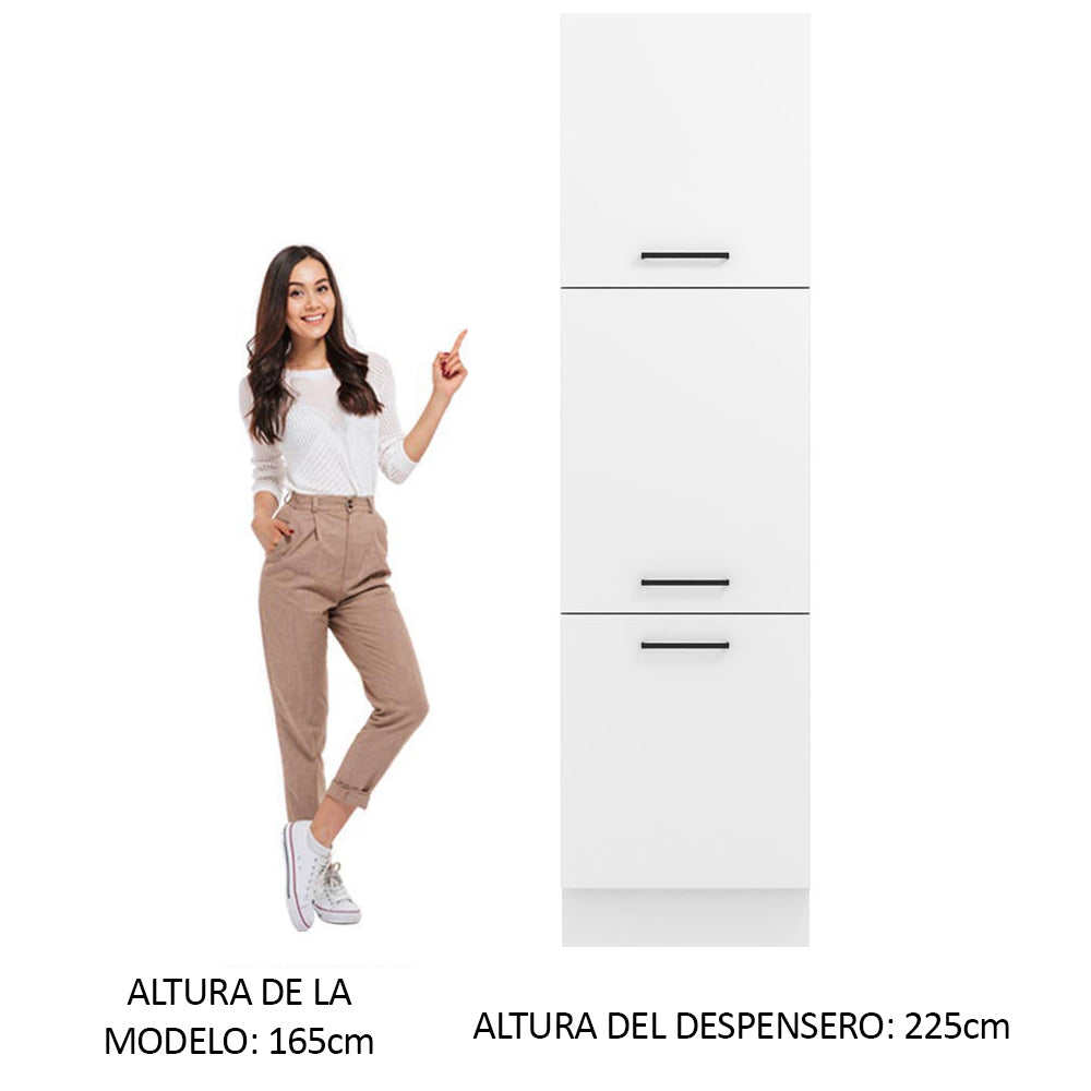 Despensero 60 cm 3 Puertas Blanco Agata Madesa