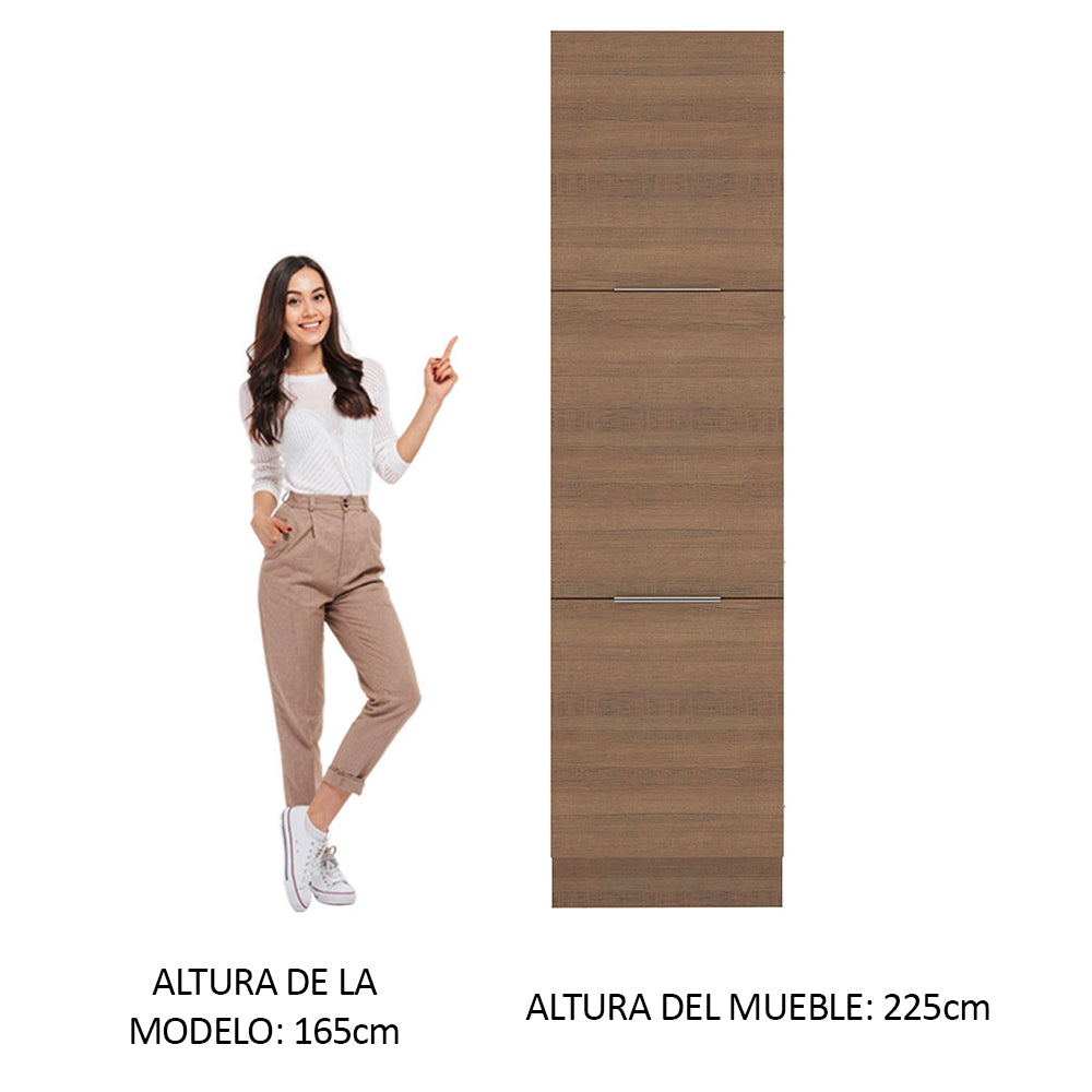 Despensero 60 cm 3 Puertas Marrón Stella Madesa