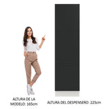 Despensero 60 cm 3 Puertas Blanco/Negro Agata Madesa
