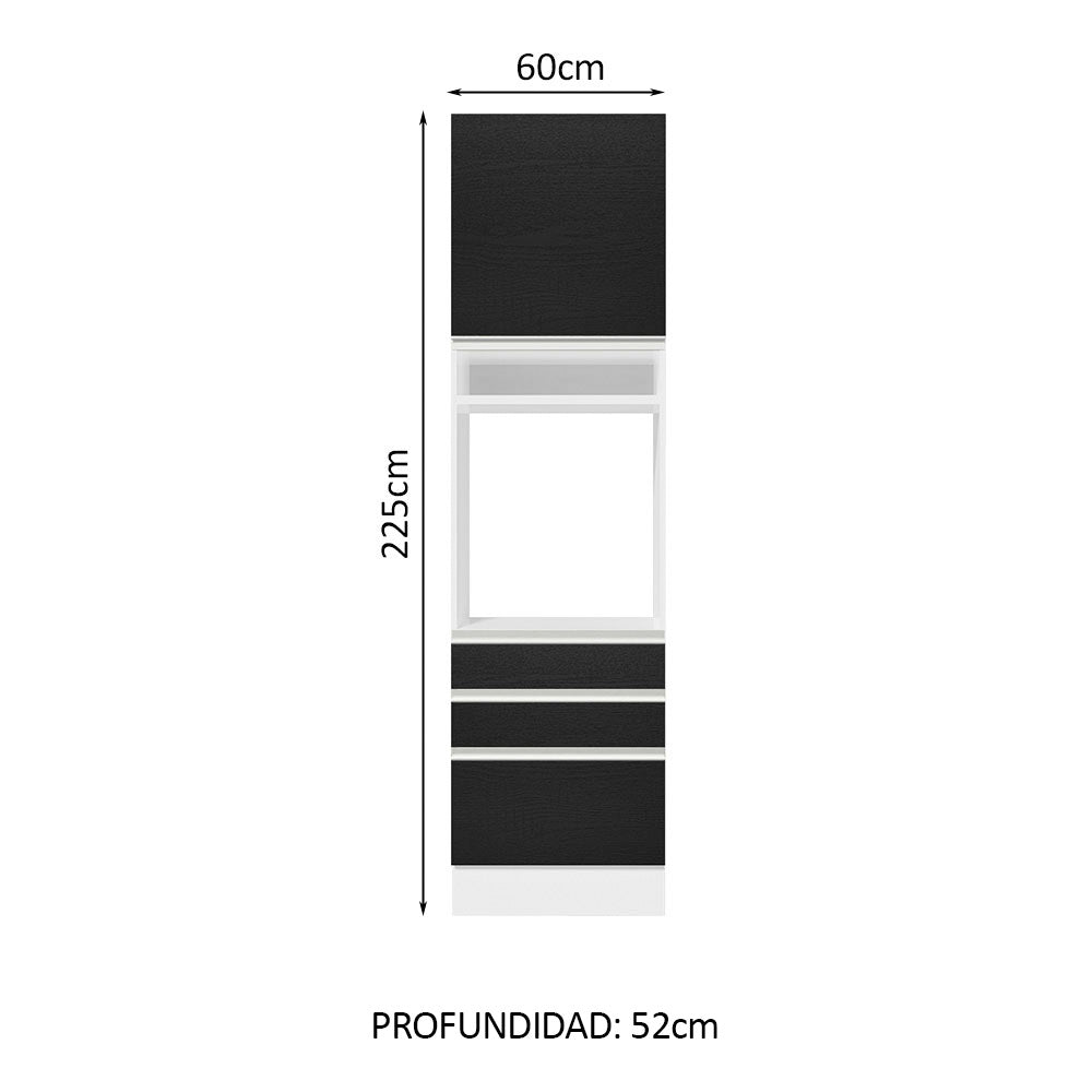 Mueble Para Horno Y Microondas Madesa Glamy 60cm BN 10