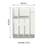 Organizador de Cubiertos para Bajo Mesada Cocina Blanco Madesa
