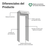 Mueble para empotrar Heladera 73 cm 1 Puerta Abatible Blanco Agata Madesa