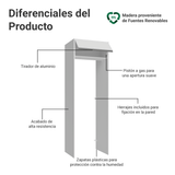 Mueble para empotrar Heladera 73 cm 1 Puerta Abatible Blanco Glamy Madesa