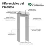 Mueble para empotrar Heladera 73 cm 1 Puerta Abatible Blanco Vik Madesa