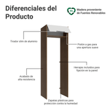 Mueble para empotrar Heladera 73 cm 1 Puerta Abatible Marrón/Blanco Stella Madesa