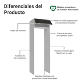 Mueble para empotrar Heladera 73 cm 1 Puerta Abatible Blanco/Negro Lux Madesa