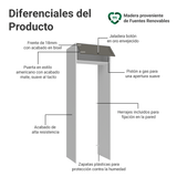 Mueble para empotrar Heladera 73 cm 1 Puerta Abatible Blanco/Gris Vik Madesa