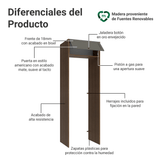 Mueble para empotrar Heladera 73 cm 1 Puerta Abatible Marrón/Gris Vik Madesa