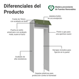 Mueble para empotrar Heladera 73 cm 1 Puerta Abatible Blanco/Verde Vik Madesa
