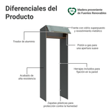 Mueble para empotrar Heladera 73 cm 1 Puerta Abatible Gris/Marrón/Gris Lux Madesa