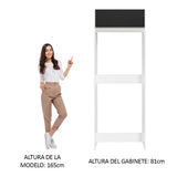 Mueble para empotrar Heladera Madesa Glamy Puerta Rebatible