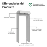 Mueble para empotrar Heladera 83 cm 1 Puerta Rebatible Blanco Stella Madesa