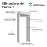 Mueble para empotrar Heladera 83 cm 1 Puerta Rebatible Blanco Vik Madesa