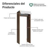 Mueble para empotrar Heladera 83 cm 1 Puerta Rebatible Marrón/Blanco Stella Madesa