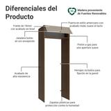Mueble para empotrar Heladera 83 cm 1 Puerta Abatible Marrón/Crema Vik Madesa