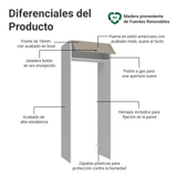 Mueble para empotrar Heladera 83 cm 1 Puerta Abatible Blanco/Crema Vik Madesa