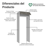 Mueble para empotrar Heladera 83 cm 1 Puerta Rebatible Blanco/Gris Vik Madesa