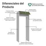 Mueble para empotrar Heladera 83 cm 1 Puerta Rebatible Blanco/Verde Vik Madesa