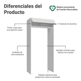 Mueble para empotrar Heladera 103 cm 1 Puerta Abatible Blanco Glamy Madesa