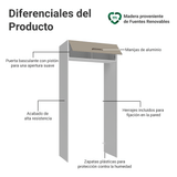 Mueble para empotrar Heladera 103 cm 1 Puerta Abatible Blanco/Crema Agata Madesa