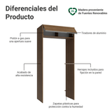 Mueble para empotrar Heladera 103 cm 1 Puerta Abatible Marrón Glamy Madesa