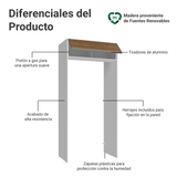 Mueble para empotrar Heladera 103 cm 1 Puerta Abatible Blanco/Marrón Glamy Madesa