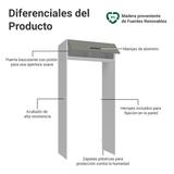 Mueble para empotrar Heladera 103 cm 1 Puerta Abatible Blanco/Gris Agata Madesa