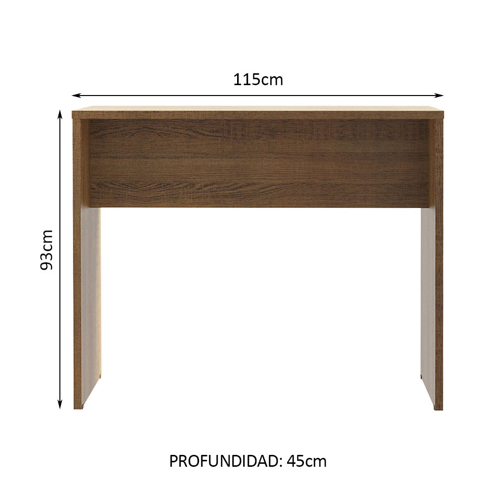 Isla de Cocina con Barra desayunador 115 cm Marrón