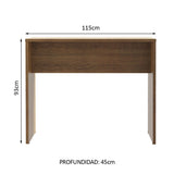 Isla de Cocina con Barra desayunador 115 cm Marrón