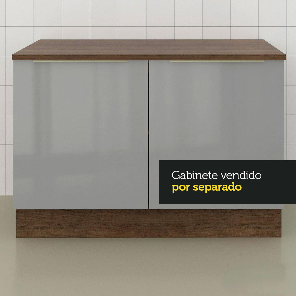 Tapa para Bajo Mesada 120 x 60 cm Marrón Madesa