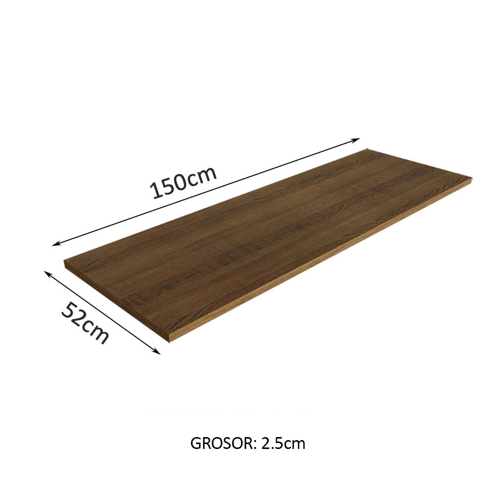 Tapa para Bajo Mesada 150 x 52 cm Marrón Madesa