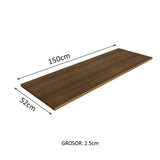 Tapa Para Bajo Mesada 150 cm Madesa Marrón