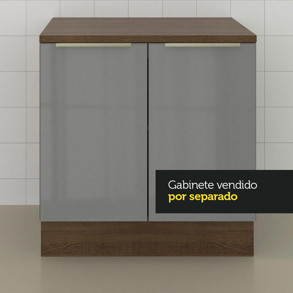 Tapa para Bajo Mesada 80 x 60 cm Marrón Madesa